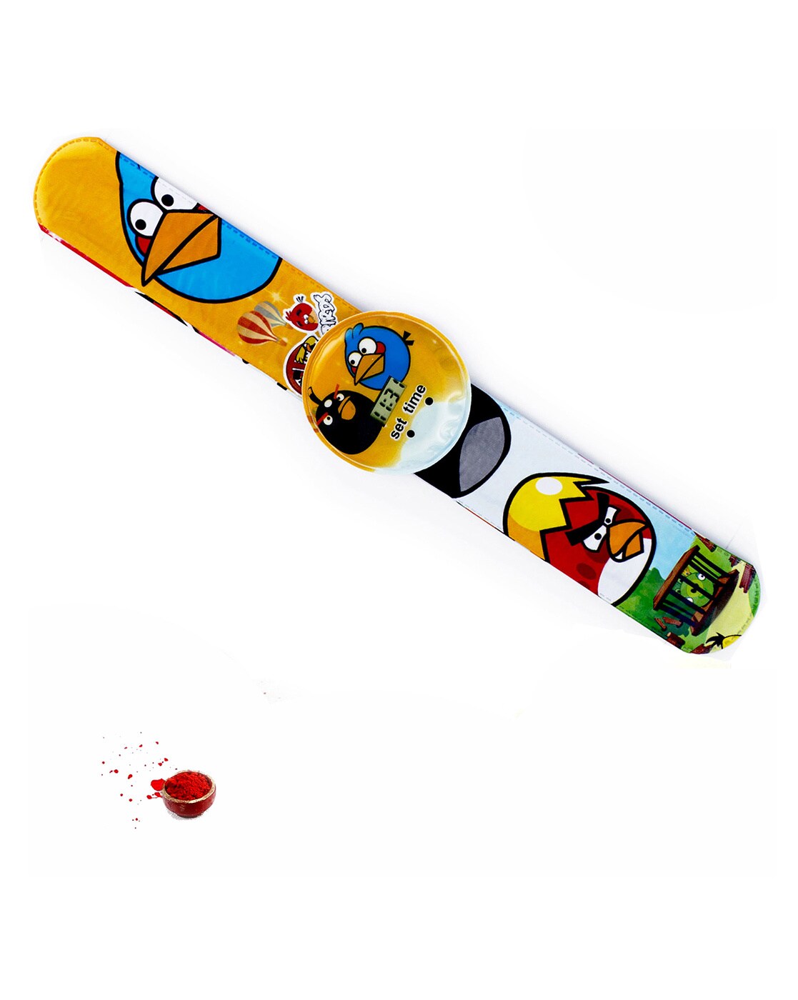 biZyug Angry Bird Kid Rakhi  Floral Bracelet with Character Magic Spring  Gift Combo