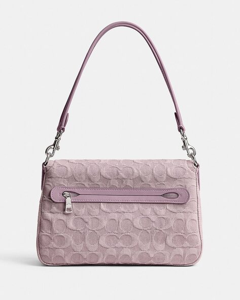 Coach Washed Denim Soft Tabby Small Shoulder Bag - Pale Purple