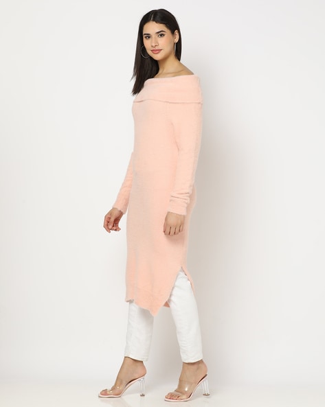 Off the shoulder store sweater dress