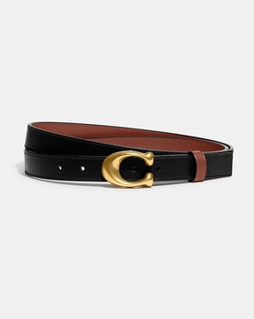 Buy Michael Kors Soft Pink & Gold Logo Reversible Leather Belt for Women  Online @ Tata CLiQ Luxury