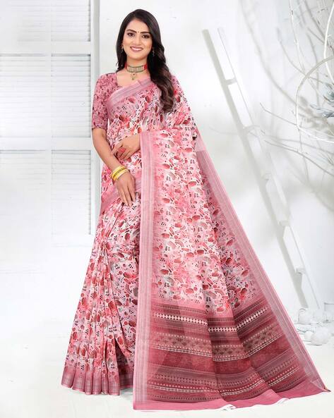 Linen Sarees - Shop for Latest Linen Sarees Online in India | Libas