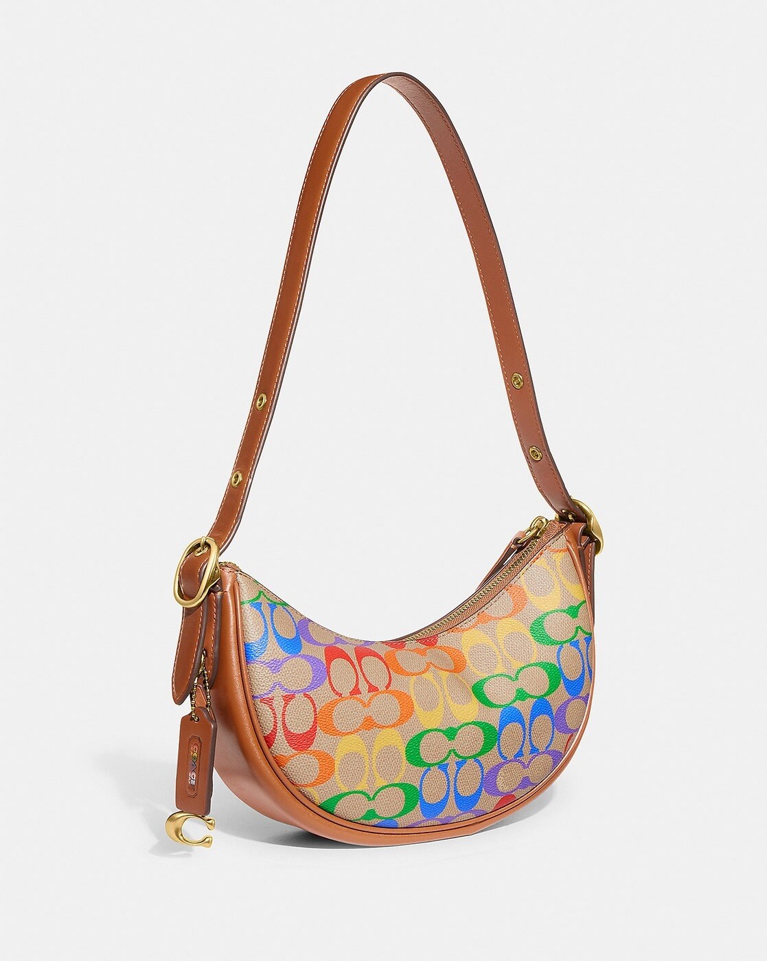 Coach signature rainbow circle crossbody outlet bag