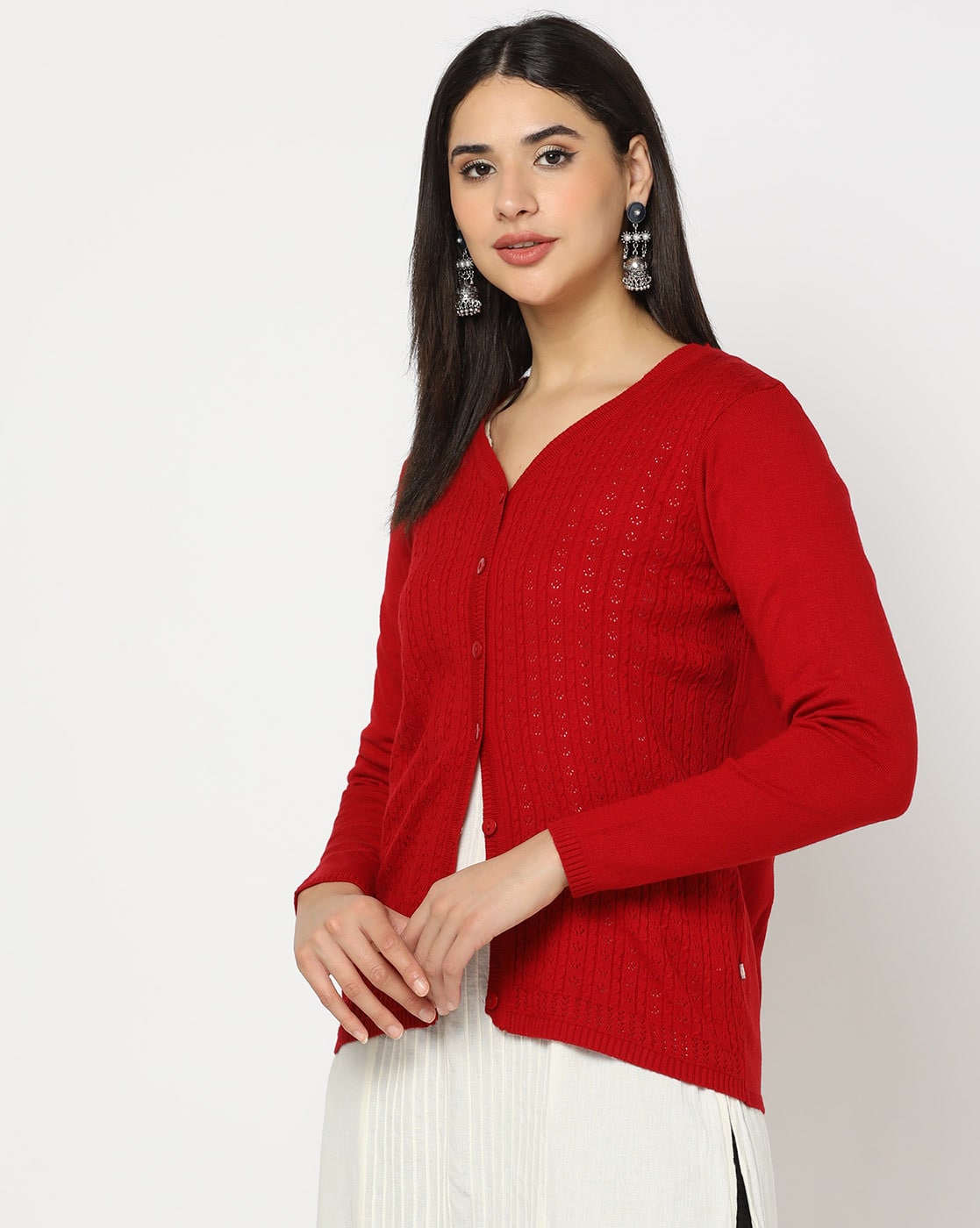 andequal新品未使用】unique button cardigan unique button knit