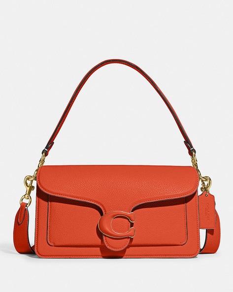Bright orange Coach handbag | Handbag, Purses crossbody, Coach handbags