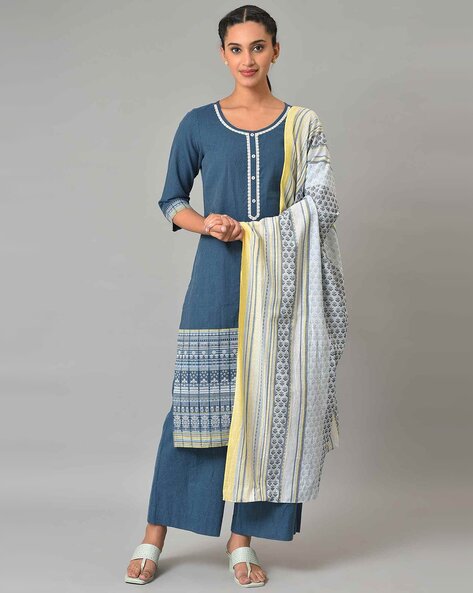 Aurelia Printed Straight Kurta Suit Set