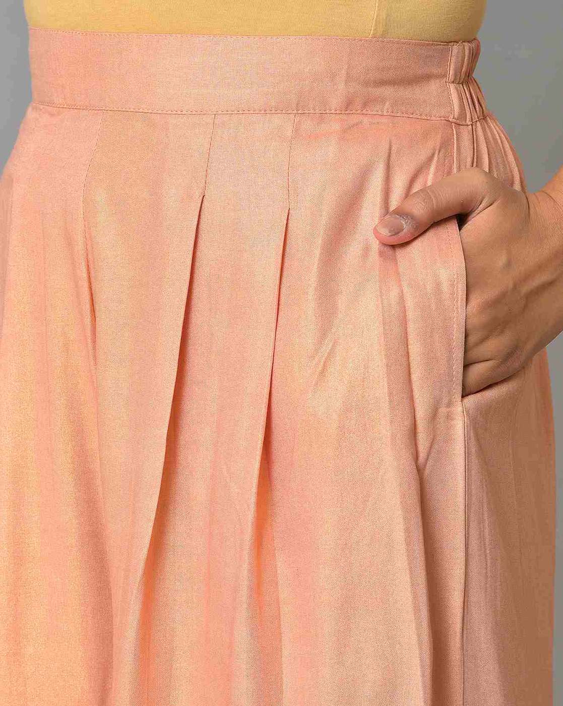 Buy Peach Kurta Suit Sets for Women by AURELIA Online