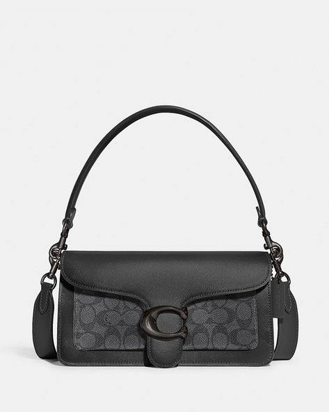 Buy Coach Tabby Shoulder Bag 26 In Signature Canvas Black Color