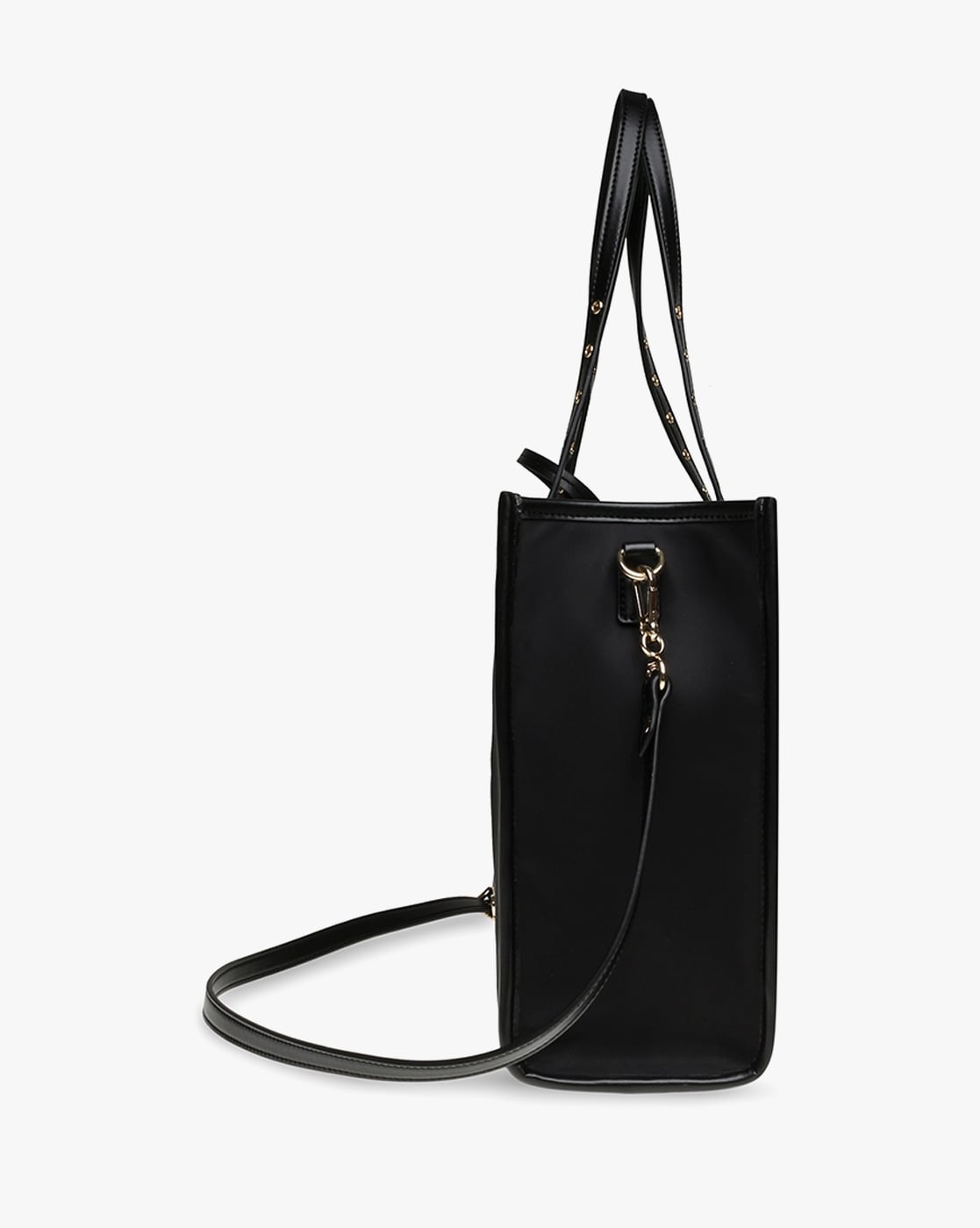 Steve Madden katni tote bag with detachable crossbody bag in black