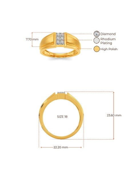 Discover more than 165 tanishq ring size chart - netgroup.edu.vn