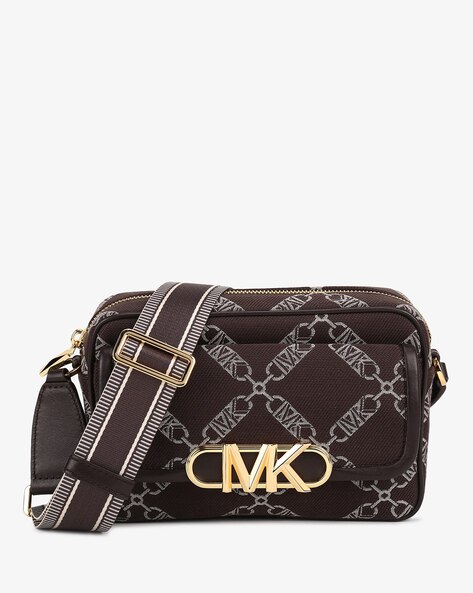 Michael Kors Parker Medium Jacquard-Canvas Crossbody Bag