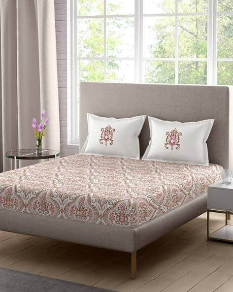 PORTICO 210 TC Super King-Size Cotton Bedsheet