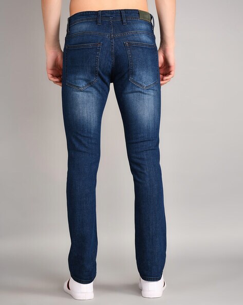 Stylish Blue Cotton Blend Jeans For Men | gintaa.com