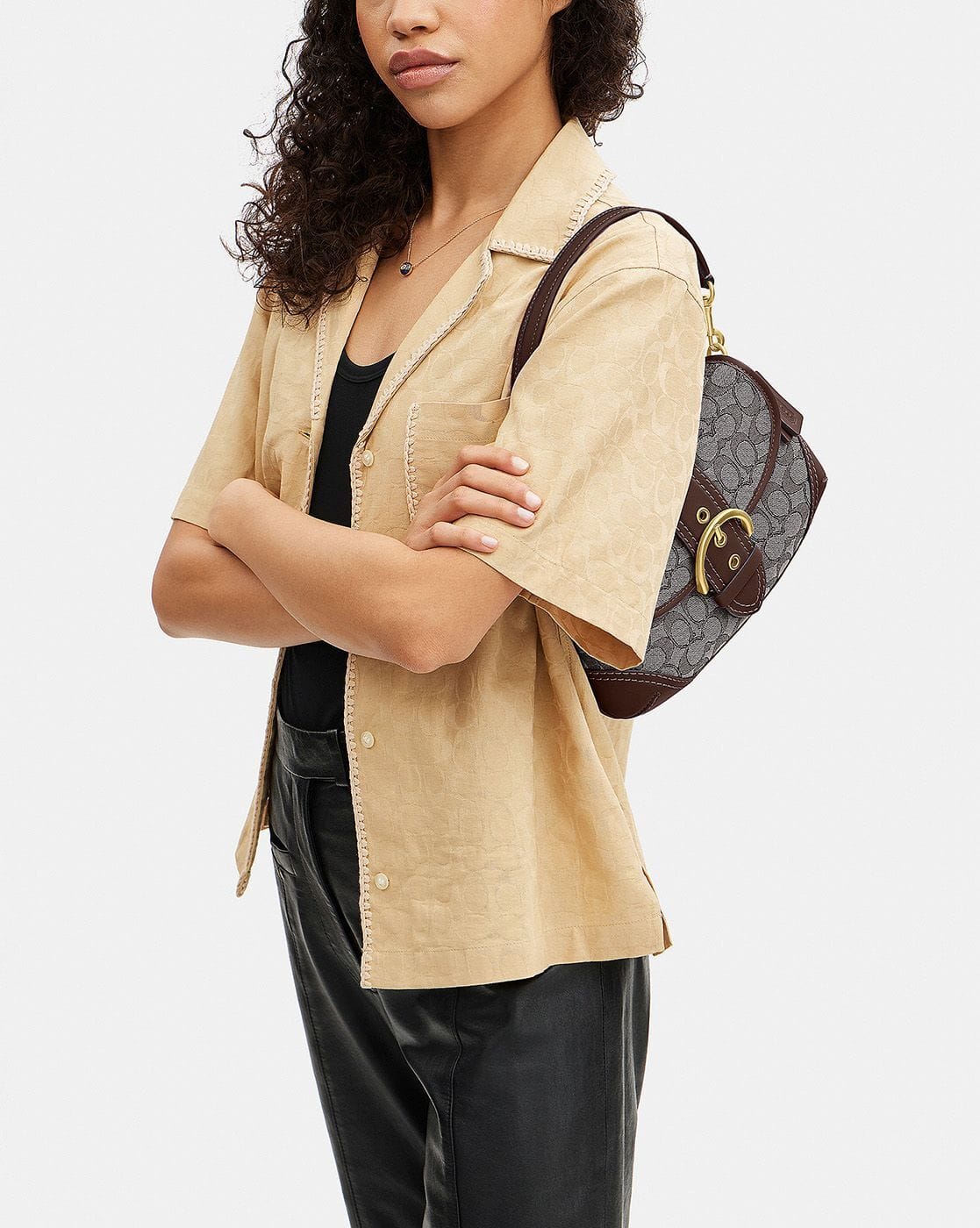 Buy Coach Soho Medium Shoulder Bag | Brown Color Women | AJIO LUXE