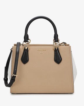 Saffiano leather chainlink tote on sale bag