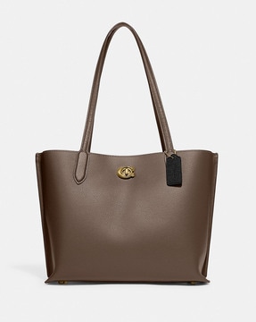 Coach Beige Smooth store Leather Willow Tote