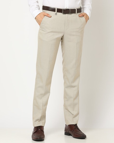 Buy Light Grey Trousers & Pants for Men by NETPLAY Online | Ajio.com