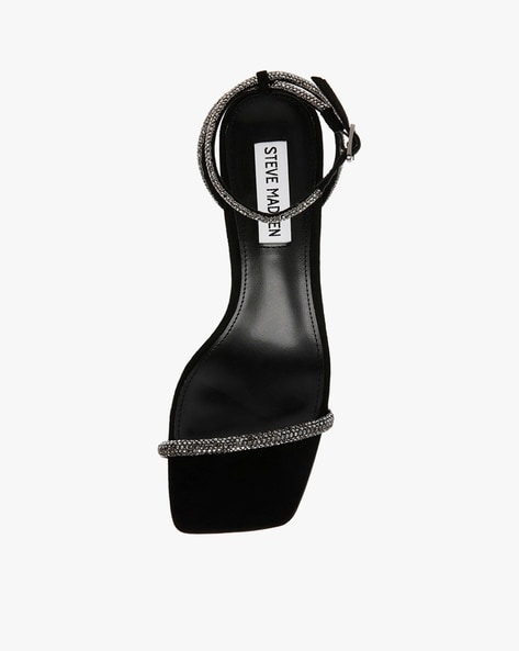 Steve madden black online chunky sandals