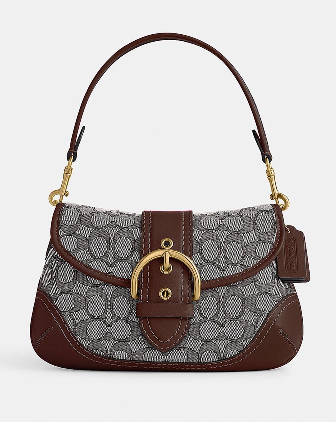 Brown shoulder coach purse | Trendy purses, Girly bags, Shoulder bag outfit