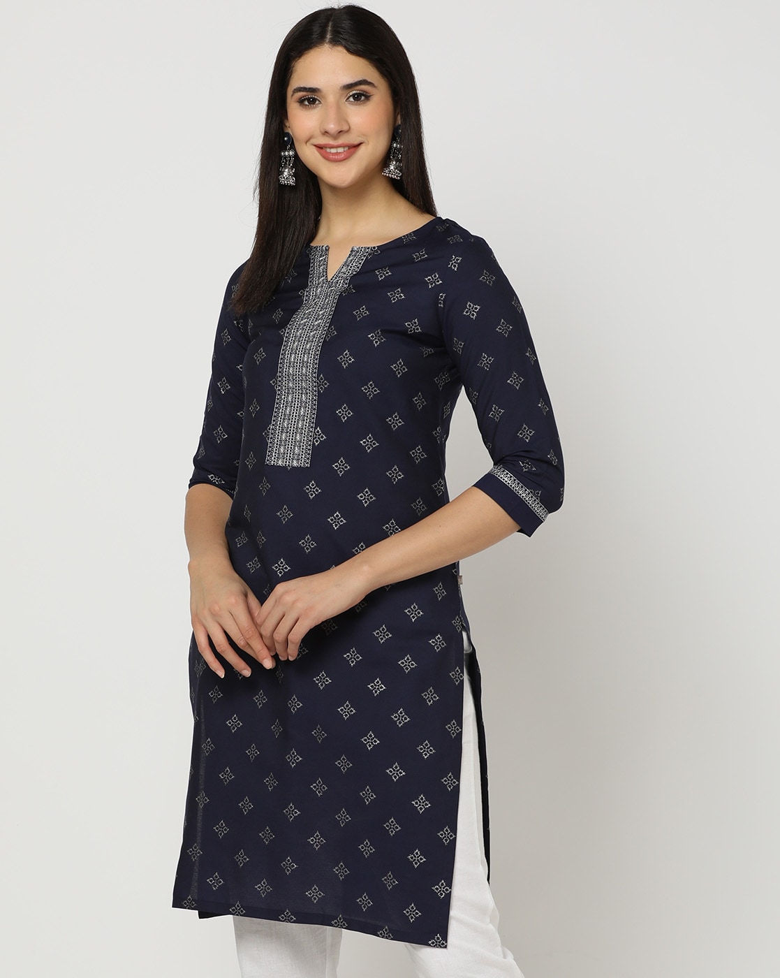 Buy Navy Blue Kurtas for Women by AVAASA MIX N' MATCH Online