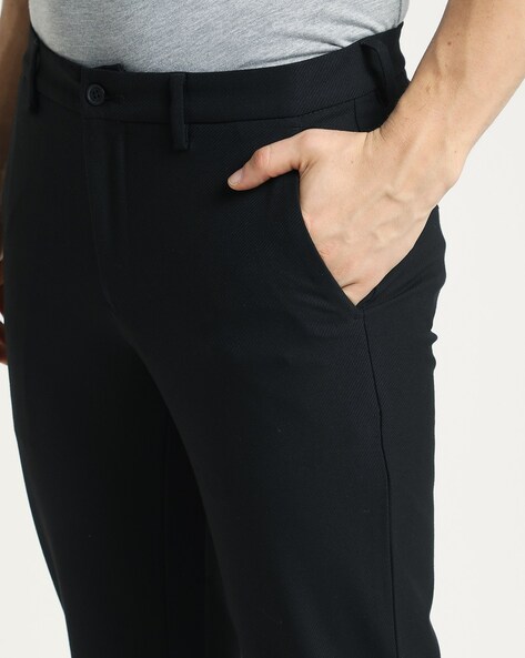 Men's Five Pocket Pants: Tall Dylan Slim Fit Black Pants – American Tall