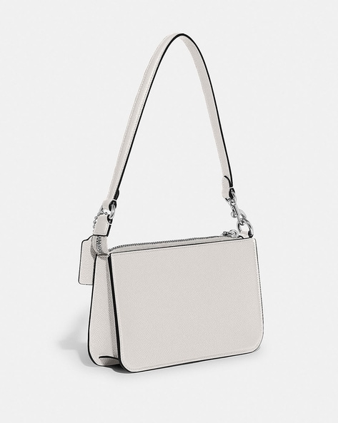 Buy Coach Pouch Bag with Signature Canvas Interior White Color