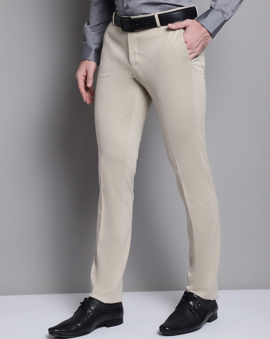 Peter England Formal Trousers : Buy Peter England Men Black Textured Slim  Fit Formal Trousers Online | Nykaa Fashion