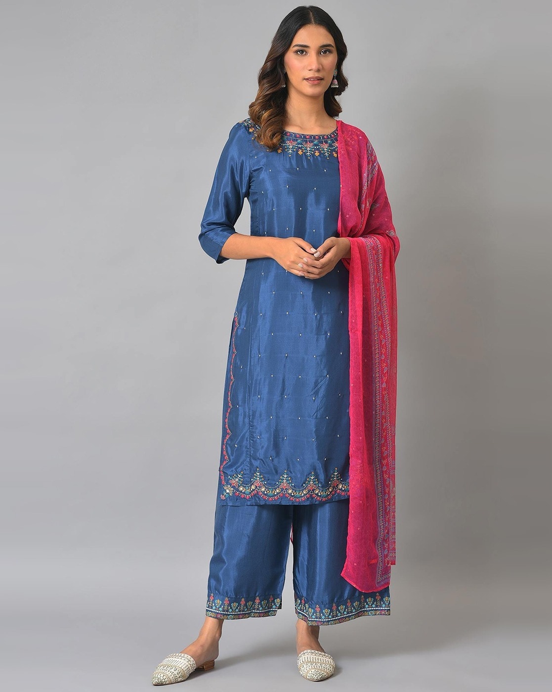 Festive Wear Gajji Silk Long Kurti