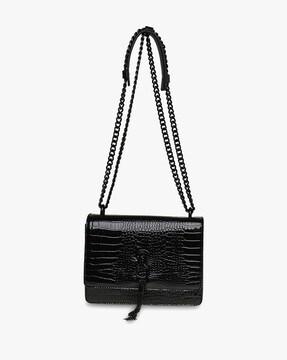 Steve Madden Black BNAPLES Quilted Medium Cross Body Bag