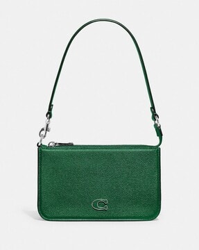 Pouch Bag with Signature Canvas Interior