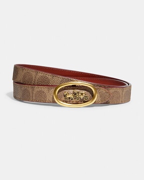 COACH®  Horse And Carriage Medallion Buckle Reversible Belt, 20 Mm