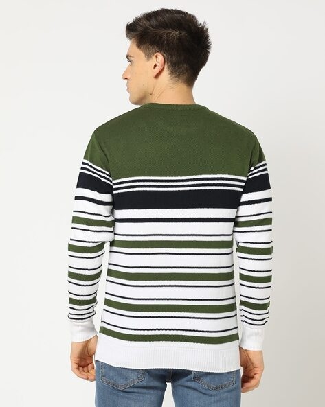 Striped 2024 crew neck