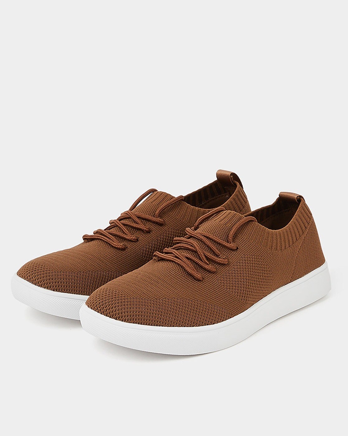 Buy Men Brown Casual Sneakers Online | Walkway Shoes