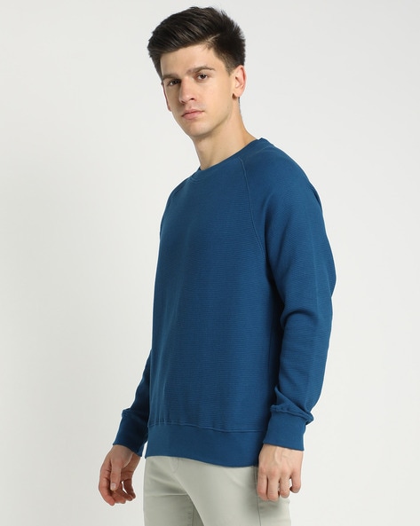 Waffle Raglan Sweatshirt