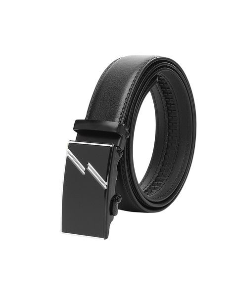 Buy Men's Leather Belts Online Plaque Buckle Leather Belt