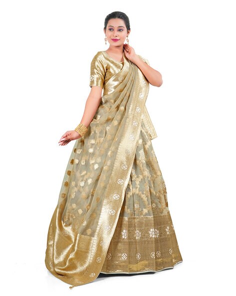 Buy HALFSAREE STUDIO Designer Banarasi Lehenga Choli for Women at Amazon.in