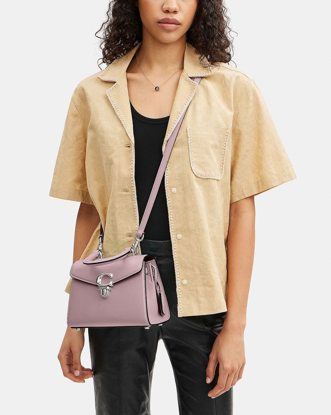 Buy Coach Sammy Medium Top Handle 21 Bag | Purple Color Women