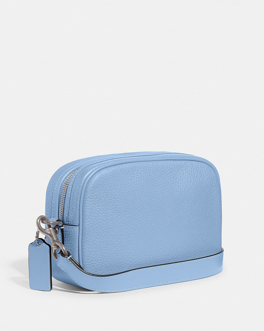 Buy Coach Soft Pebble Leather Medium Camera Bag | Blue Color Women