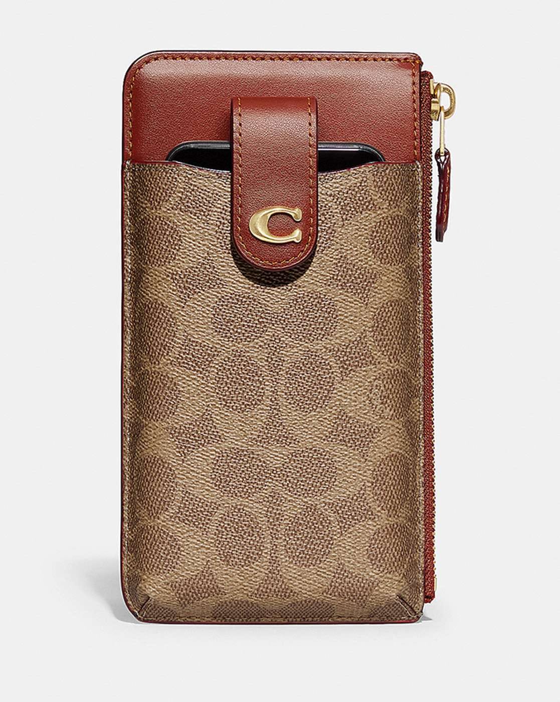 Coach wallet phone on sale wristlet