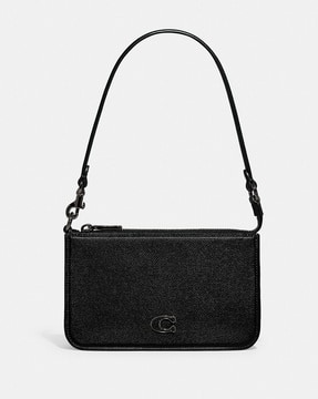 バッグ Coach Black Signature Soft Clip Pouch -288Wx360H-410385196-blk-MODEL.jpg