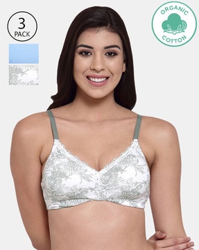  Moniker1 MYSTERY 3 PACK Ladies Lace & Solid Bras for