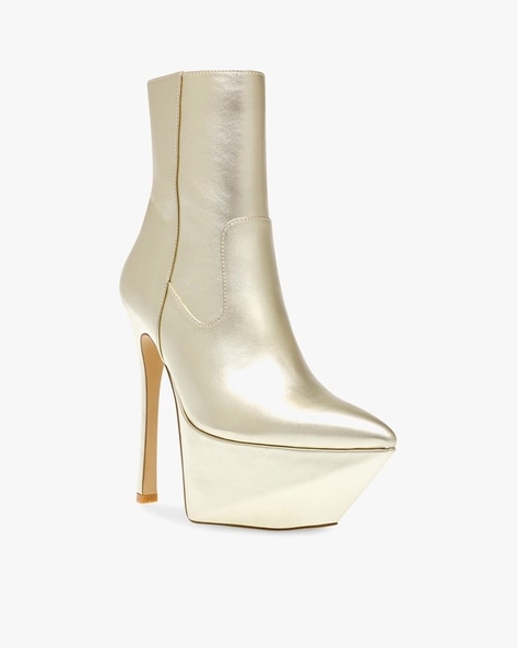 Gold hot sale dress booties