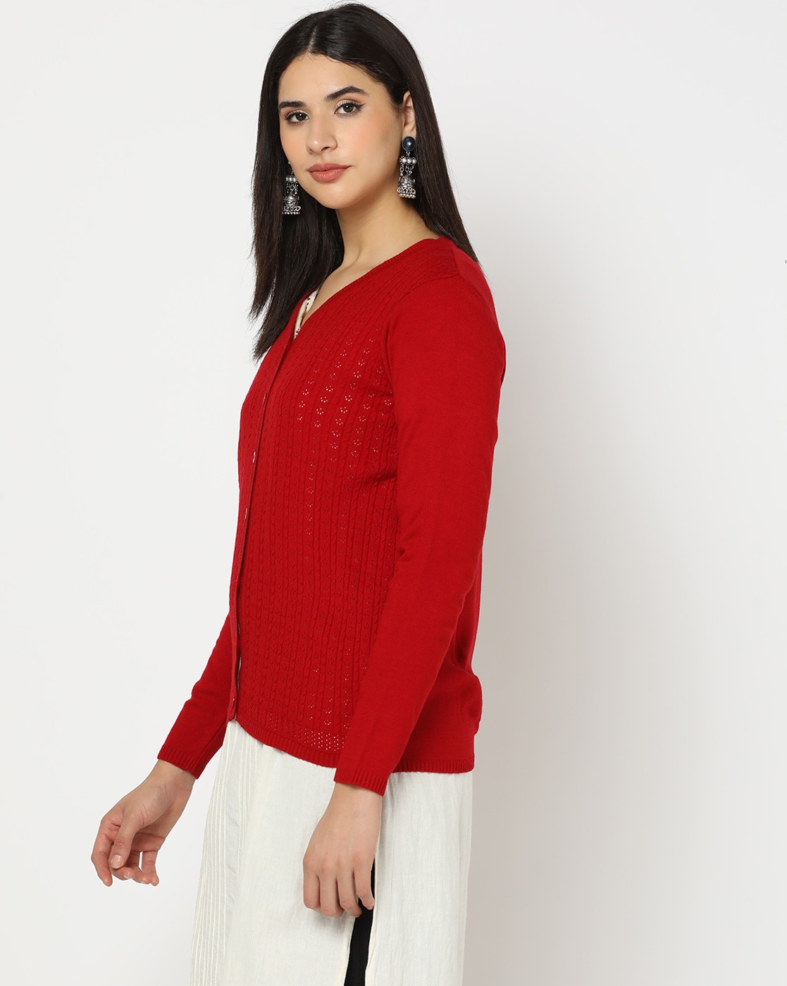 Buy Red Sweaters & Cardigans for Women by AVAASA MIX N' MATCH Online