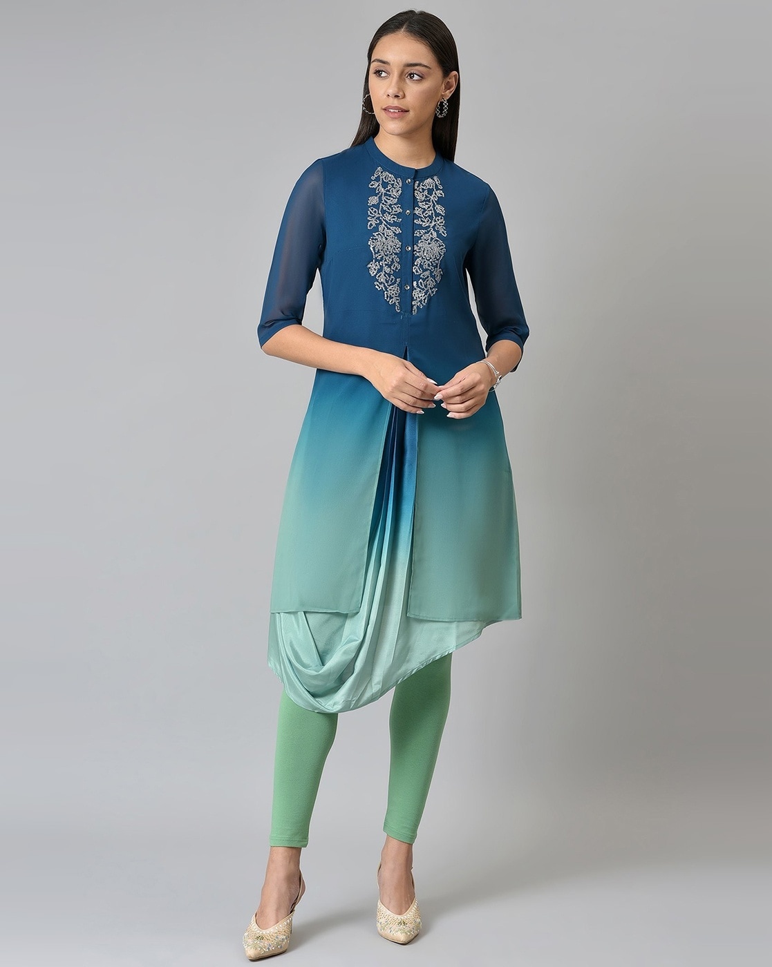 Buy Sky Blue Kurti Online In India - Etsy India