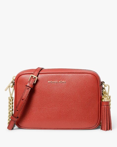 Buy Michael Kors Red Ginny Cross body Bag for Women Online | The Collective