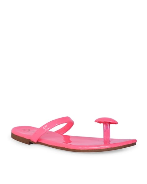 Pink Koa Thong Sandals - CHARLES & KEITH IN