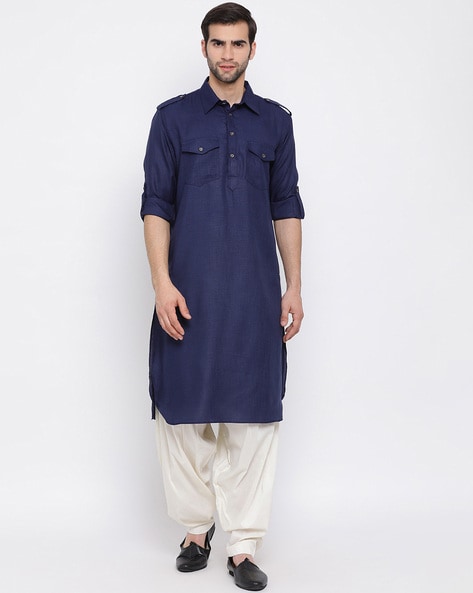 Linen on sale pathani kurta