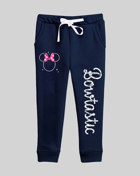 Girls Pack of 3 Minnie Mouse Print Straight Joggers