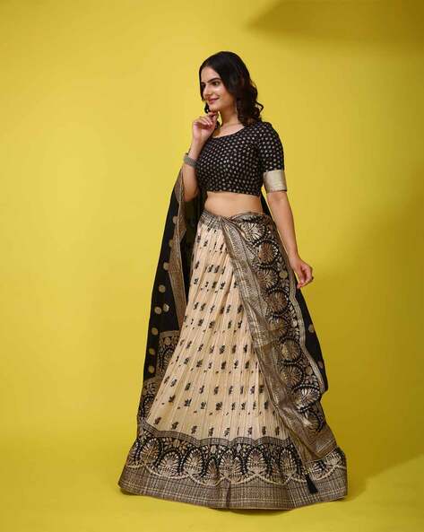 Stunning black jacket style lehenga choli - G3-WLC14498 | G3fashion.com