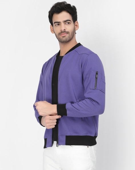 Fast-drying track jacket - Plum purple - Men | H&M IN