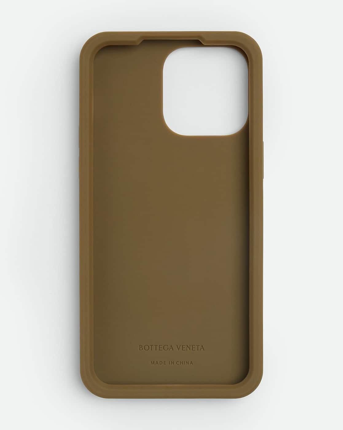 iPhone14pro ケース Bottega ブラウン マッド ストラップ Bottega
